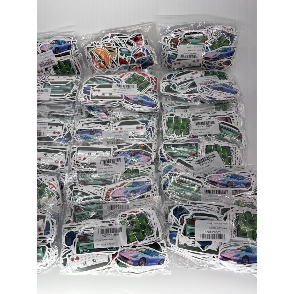 JDM Stickers Wholesale Lot 40 Packs x200pcs GTR Supra RX7 Skyline Vinyl Decal - Picture 2 of 7